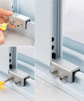 Four Sets Sliding Window Locks With Key For Vertical And Horizontal Sliding Windows And Sliding Doors Adjustable Security Window