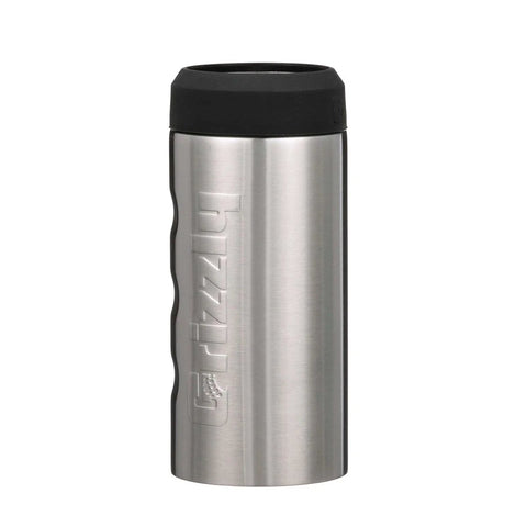 Grip Slim Can Cooler For 12 Oz Slim Energy And Seltzer Cans Vacuum Insulated Stainless Steel Double Walled Reusable Durable Brushed Finish