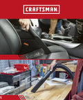 Image of slim 1-7/8 in crevice tool attachment for wet/dry vacuums, cleaning car interior and workshop debris effectively.