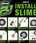 How to install Slime 10193 Tire and Tube Sealant Puncture Repair Sealant, 2-in-1, Premium, Prevent and Repair