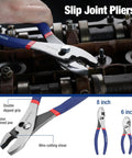 Slip joint pliers in use, 7-Piece Pliers Set With Groove Joint, Long Nose, Slip Joint, Linesman And Diagonal Pliers For DIY And Home Use.