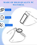 Slip On Safety Glasses Side Shields 2 Pairs Transparent Anti Slip Protectors in durable PC material