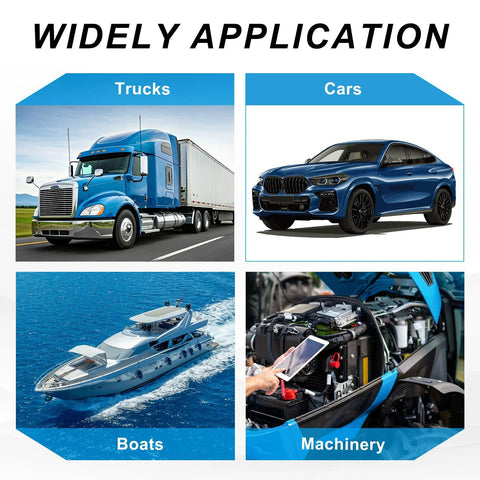 MECCANIXITY 6Pcs slotted split roll pins collage showing trucks, cars, boats and machinery