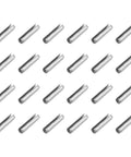 Display of 60Pcs Slotted Split Roll Pins Set 4mm Diameter and 14mm Length, Steel Spring Tension Dowels, Silver MECCANIXITY.