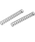304 Stainless Steel Compression Spring, 2mm Outer Diameter, 0.3mm Wire, 15mm Free Length, Silver Tone, Pack Of 10, Durable Tiny Coil Springs