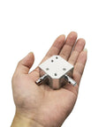 Beefy Right Angle Bevel Gearbox 1 Module 20 Teeth 8mm Shaft 90 Degree Drive in hand for scale