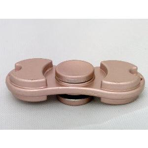 Small Pink Aluminum Dual Fidget Hand Spinner Toy 42Q - VXB Ball Bearings