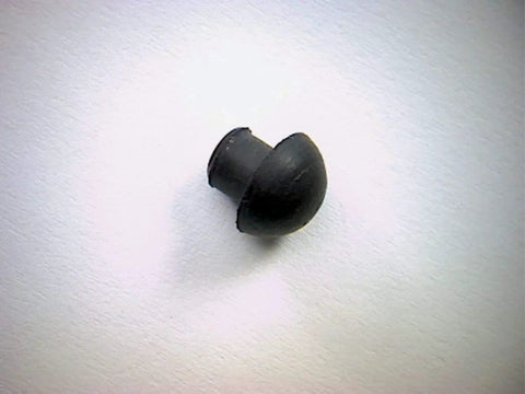 Small Rubber Push In Mushroom Bumper Fits Three Sixteenth Inch Opening And Eleven Thirty Second Inch Diameter With Five Thirty Second Inch Height