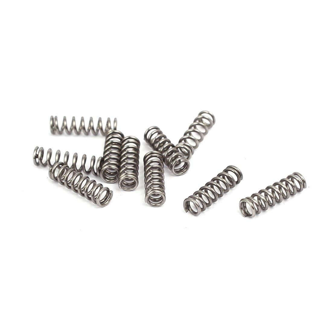 Small Stainless Steel Compression Springs Pack 10