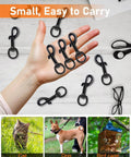 Hand holding Heavy Duty 2.75 Inch Swivel Snap Hooks 30 Pack Rust Resistant Clips for Flagpole Rope Keychain Camera Strap Pet Leash