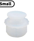 White Silicone Spiral Screw Thermal Sealed Stopper For Home Vacuum Flasks And Water Bottles Durable Reusable Bottle Plug Small