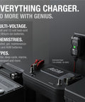 Smart Battery Charger And Maintainer For 6V And 12V Lead-Acid And Lithium Batteries With 1 Amp Output, Desulfator, automatic