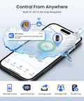 App interface for Built In WiFi Smart Lock With 2 Knobs Keyless Entry Front Door Handle Set For Hands Free Access Remote App Control