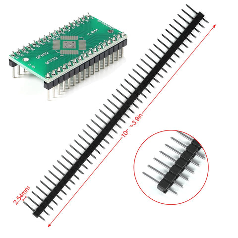 SMD To DIP Adapter Kit With 51 Pieces In 12 Types For SOP SOT 0402 0603 0805 TQFP And QFN Prototyping Boards Plus 40 Pin 2.54mm Male Headers