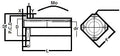 Technical diagram of ✝️ SMK20WUUE NB 20mm Slide Bush Bushings Motion Linear Bearing for smooth motion and alignment, 1-pack.