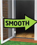 Smooth Door Closer kit on a screen door showcasing smooth motion and hold open feature for lightweight doors.