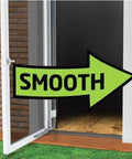 Smooth - Dual Door Closer System - Heavy Duty - for storm, screen, & security doors in white, installed on open door