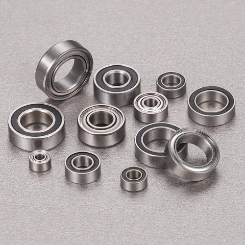 Set of 4 SMR72ZZ Deep Groove Ball Bearings 2x7x3mm 440C Stainless Steel Double Shielded ABEC 5 Precision Mini Bearings on display