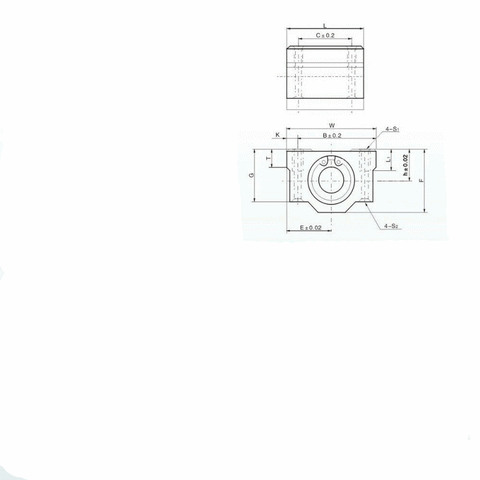 SMS10UU 10mm Slide Bush Bushings Miniature Motion Linear Bearing technical drawing, dimensions and specifications.