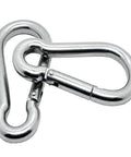 Two 4 Inch Spring Snap Hook 304 Stainless Steel Light Duty Clip For Keys Bags And Home Organization 2 Pack Rust Resistant