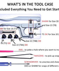 Starter Fasteners Kit With 360 Pcs Snap Fasteners Size 20 And Snap Pliers For Crafts And Clothing Kam Snaps tool case