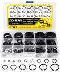 Premium Snap Ring Set 325Pcs Alloy Steel External Retaining Rings Circlips In 15 Sizes For Axles Shafts And Other Moving Parts