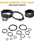 315 Piece Snap Ring Set For External Circlips In 15 Sizes Alloy Steel Heat Treated Retaining Rings Kit For Axles Shafts And Moving Parts