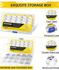 325 Piece Snap Ring Set For Axles And Shafts External Circlips C Clip Assortment Kit In 15 Sizes shown in storage box