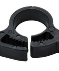 Front view of Snapper Hose Clamp 0.41 To 0.46 Inch Diameter PA66GF13 Black 100 Pack SNP4GHS0C2, glass fiber reinforced nylon.