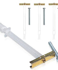 Heavy Duty SnapToggle Drywall Anchor Kit With Bolts For 1/4-20 Fasteners Holds Up To 265 Lbs In Half Inch Drywall Each Reusable Metal Channel
