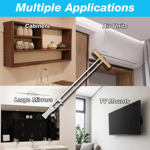 Heavy Duty SnapToggle Drywall Anchor Kit With Bolts for 1/4-20 Fasteners holding cabinets, air units, mirrors, and TV mounts