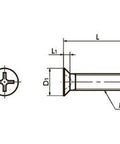 SNFS-M4-16-SD NBK Cross Recessed Flat Head Screws. Made in Japan- Pack of 20 - VXB Ball Bearings