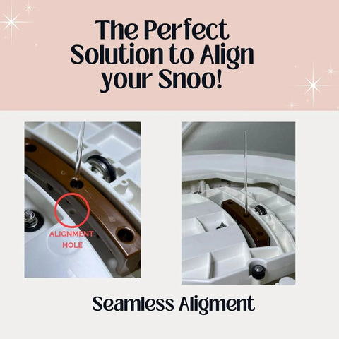 O Rings Repair Kit For Snoo Smart Sleeper Bassinet showing alignment hole and tool for seamless adjustment.