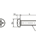 SNPT-M2-5 NBK Cross Recessed Pan Head Machine Screws - Titanium- Made in Japan - VXB Ball Bearings