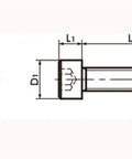 SNSA-M6-16 NBK Hex Socket Head Cap Screws - Aluminum One Screw Made in Japan - VXB Ball Bearings