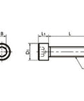 SNSJ-M10-20 NBK Socket Head Cap Screws - SUS310S- Made in Japan - VXB Ball Bearings