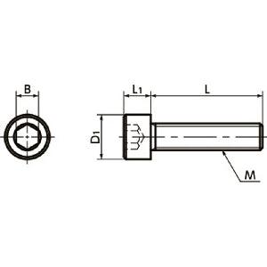 SNSJ-M10-40 NBK Socket Head Cap Screws - SUS310S- Made in Japan - VXB Ball Bearings