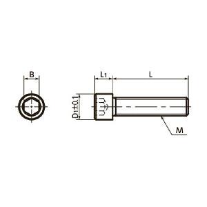 SNSS-M10-35-MO NBK Socket Head Cap Screws MoS2 Coating - Pack of 10. Made in Japan - VXB Ball Bearings