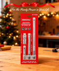 Four Piece Three Eighths Inch Drive Socket Extension Bar Set With Three Six And Ten Inch Extensions And Universal Joint Sockets Chrome Vanadium Steel Construction