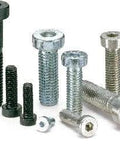 Assorted NBK socket head cap screws, showcasing different sizes, including ✝️ 10-Pack Made in Japan SLHS-M10-30 NBK Socket Head Cap Screws.