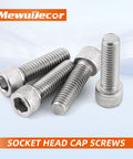 Heavy Duty 5/16-18 Socket Head Cap Screws 1 Inch With Allen Drive Full Thread Bright Finish Stainless Steel 304 18-8 A2-70 Pack Of 25