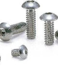 SNBS-#10-32-1/4 NBK Hex Socket Head Cap Screws - Inch Thread- Pack of 10 displayed in assorted sizes.