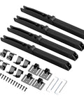 Four Pack Barn Door Soft Close Mechanisms With Spring Buffer Dampers For Sliding Doors Up To 160 Lbs includes hardware and screws
