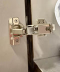 Installed 2 pcs 165 degree soft close fully covered frameless cabinet hinge, 3D adjustable clip on board, suitable for corner cabinets