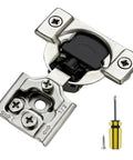 Soft Close Hidden Cabinet Hinges For Kitchen Cabinets Half Inch Overlay 50 Pack 25 Pairs Stainless Steel Satin Nickel Finish