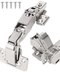 165 Degree And 135 Degree Soft Close Cabinet Hinges For Lazy Susan Bifold Doors Concealed European Hinges with screws included