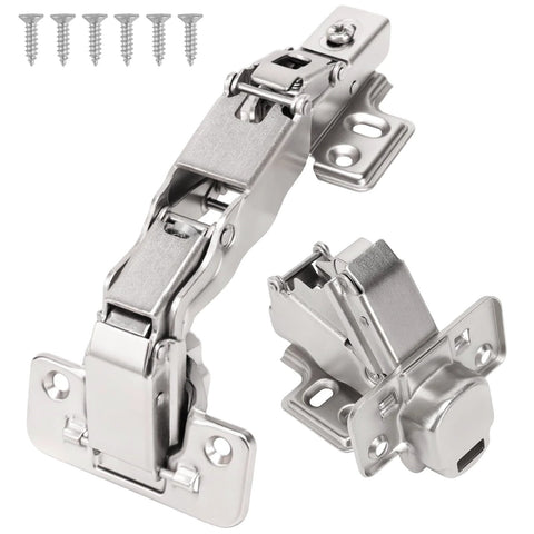 165 Degree And 135 Degree Soft Close Cabinet Hinges For Lazy Susan Bifold Doors Concealed European Hinges with screws included