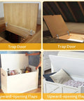 Chibery 4-pack 170° soft-close cabinet hinges; concealed surface-mount hardware for trap doors and upward-opening lids