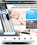 Image of Soft Close Drawer Slides Full Extension Side Mount Ball Bearing Metal Rails with quiet operation, child sleeping.