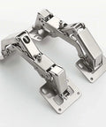 2 PCS 175 Degree Hinges Soft Close Hinge Hydraulic Frameless Cabinet Doors Hinges Adjustable in steel material